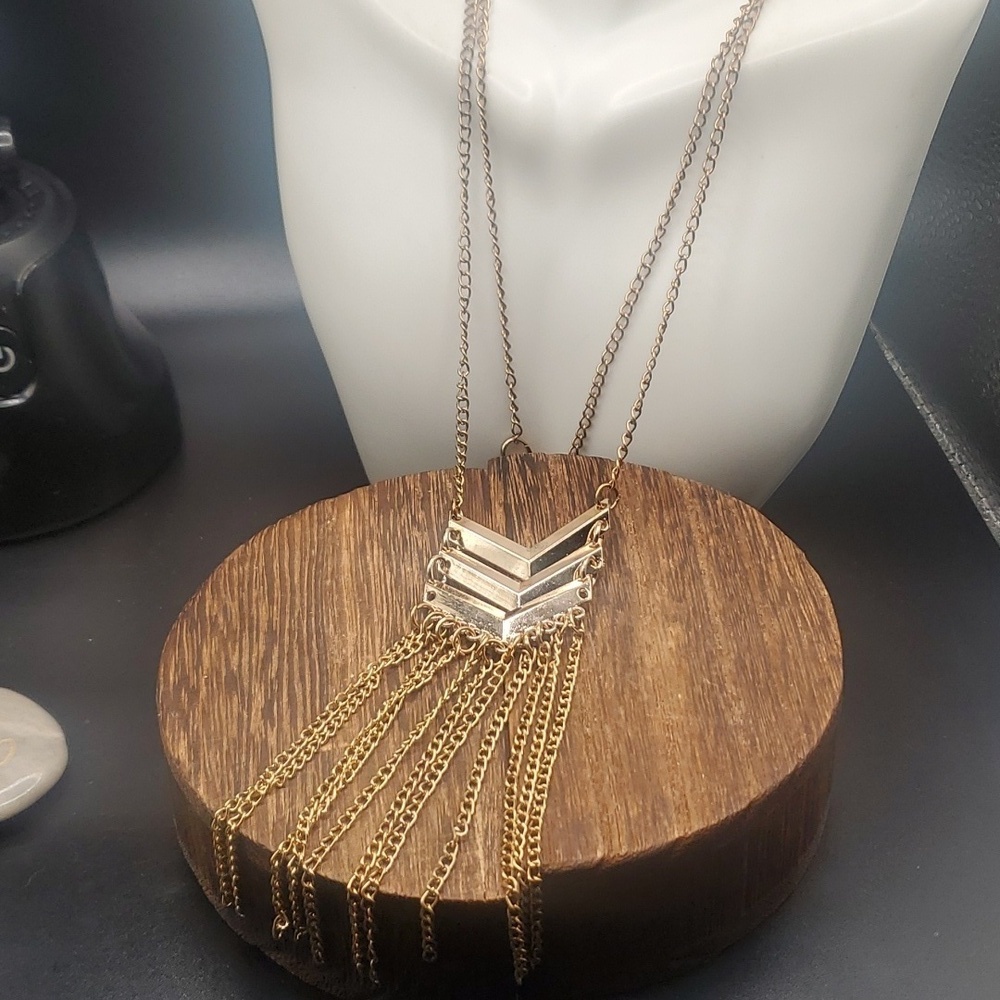 N2727 tribal arrow spear necklace‎